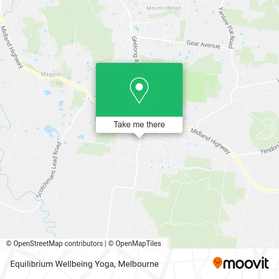 Equilibrium Wellbeing Yoga map