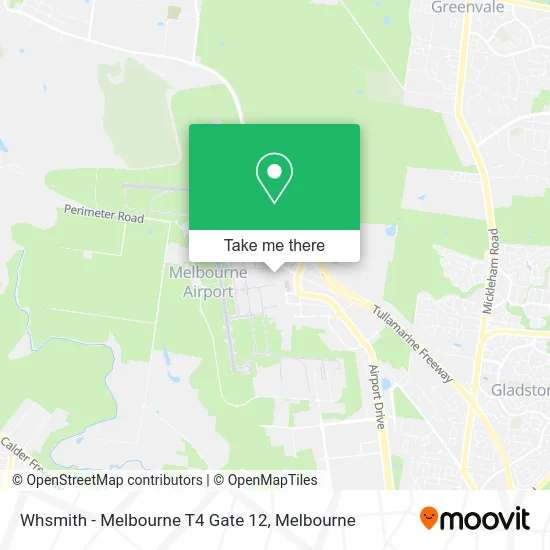 Whsmith - Melbourne T4 Gate 12 map
