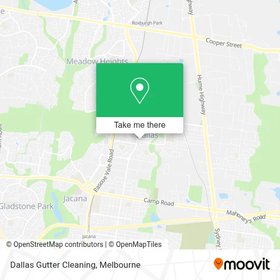 Mapa Dallas Gutter Cleaning