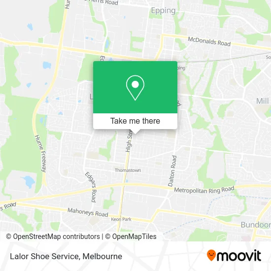 Lalor Shoe Service map