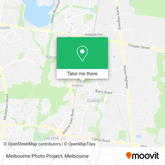 Mapa Melbourne Photo Project