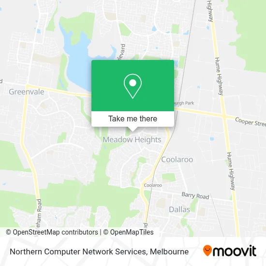 Mapa Northern Computer Network Services