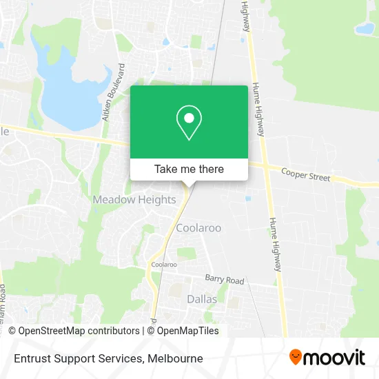 Mapa Entrust Support Services