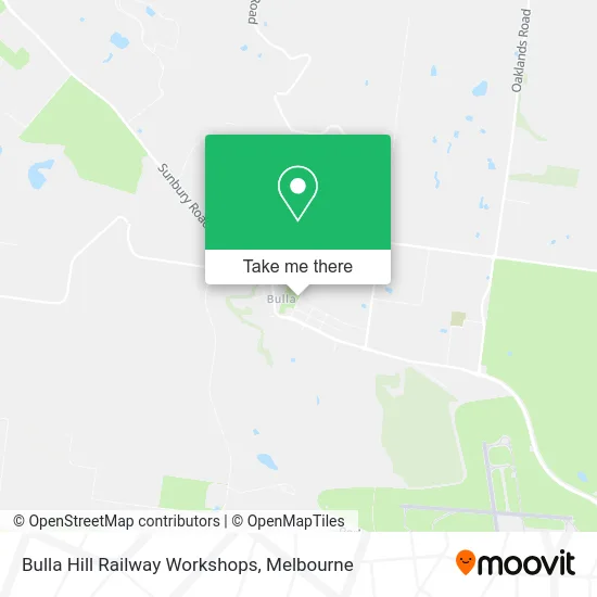 Bulla Hill Railway Workshops map