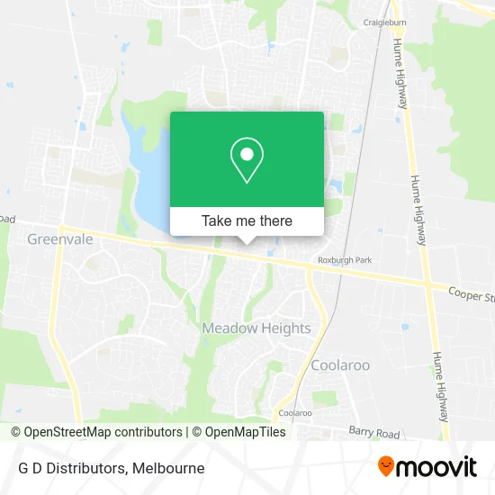 G D Distributors map