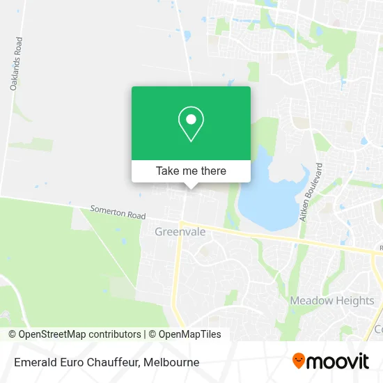 Mapa Emerald Euro Chauffeur