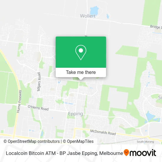 Mapa Localcoin Bitcoin ATM - BP Jasbe Epping