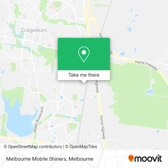 Melbourne Mobile Shiners map