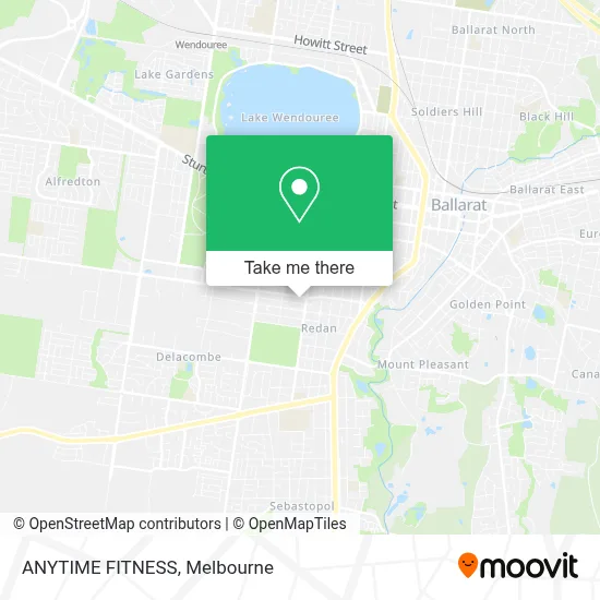 Mapa ANYTIME FITNESS