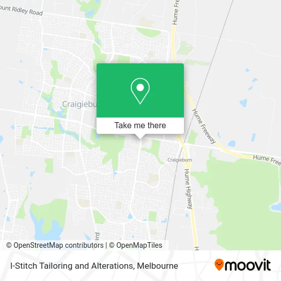 I-Stitch Tailoring and Alterations map