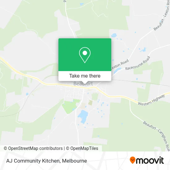 AJ Community Kitchen map