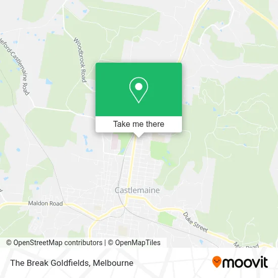 Mapa The Break Goldfields
