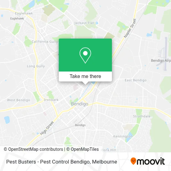 Mapa Pest Busters - Pest Control Bendigo
