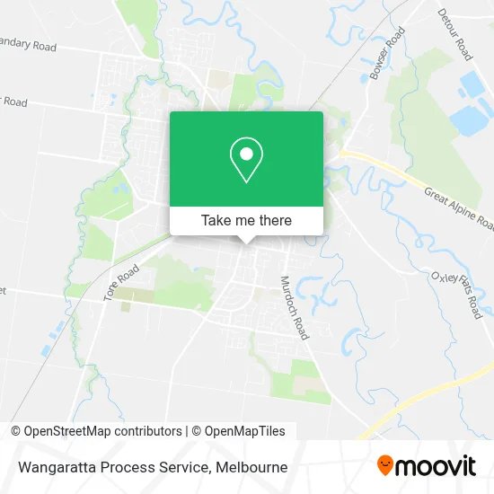 Mapa Wangaratta Process Service