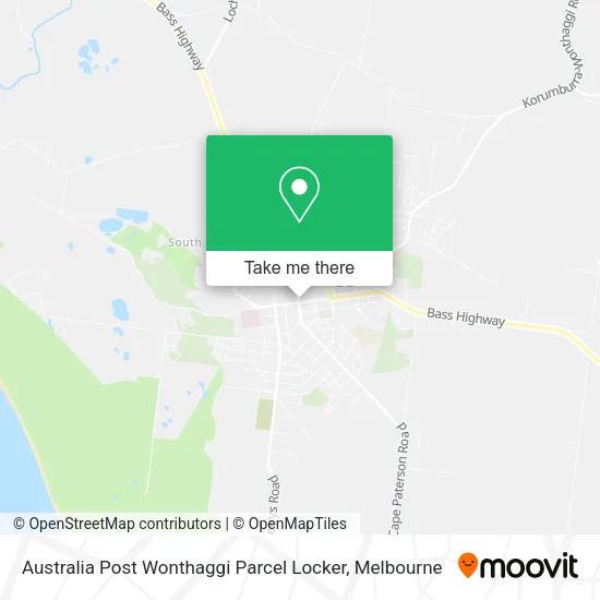 Australia Post Wonthaggi Parcel Locker map