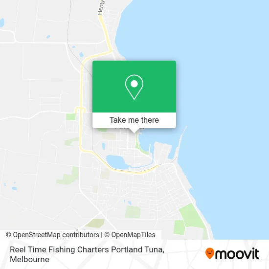 Reel Time Fishing Charters Portland Tuna map