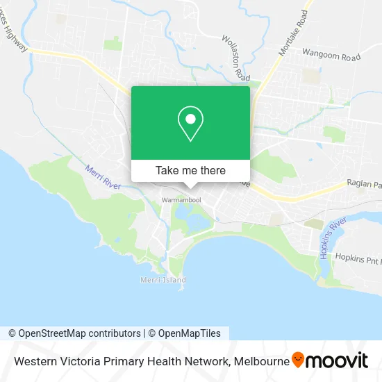 Western Victoria Primary Health Network map