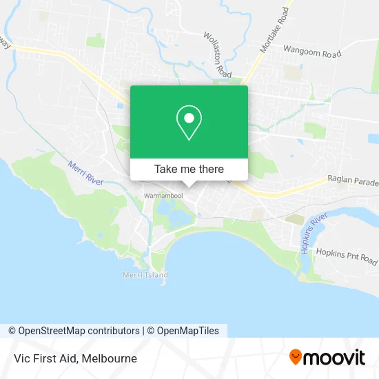 Mapa Vic First Aid