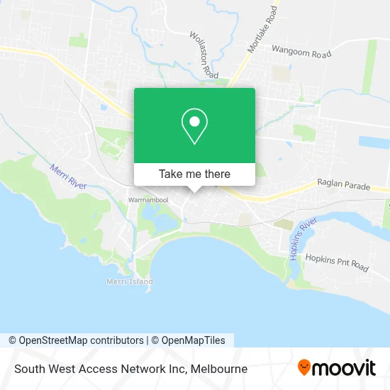 Mapa South West Access Network Inc