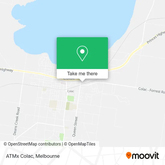 ATMx Colac map
