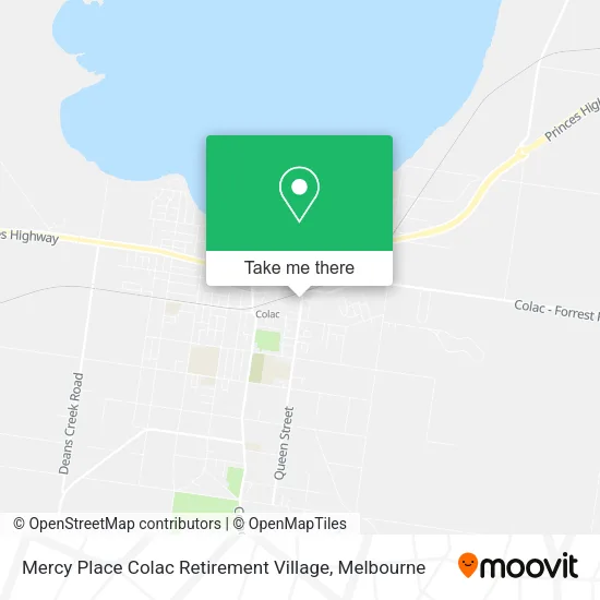 Mercy Place Colac Retirement Village map