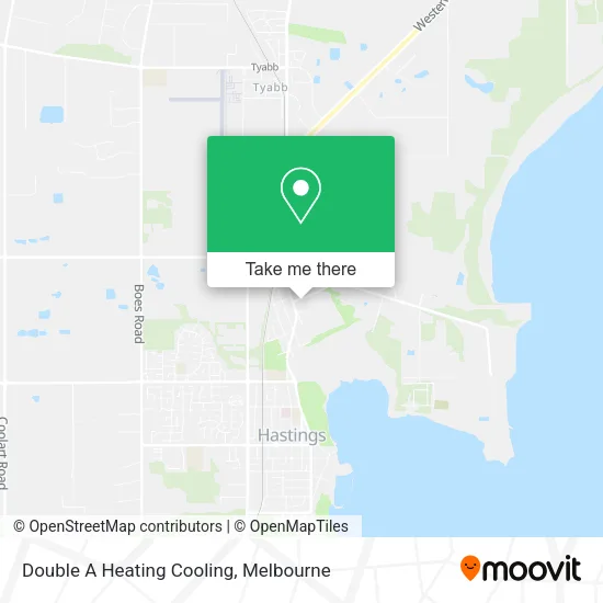 Double A Heating Cooling map