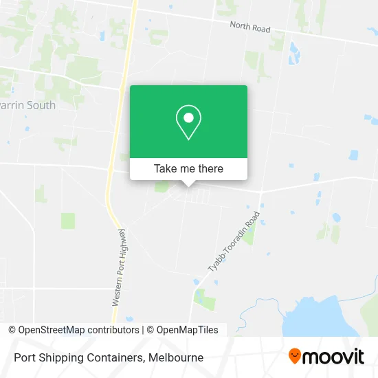 Mapa Port Shipping Containers