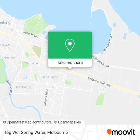 Mapa Big Wet Spring Water