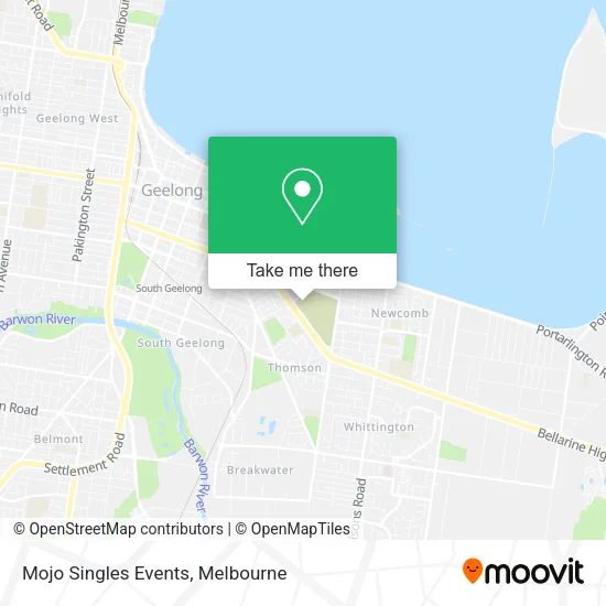 Mojo Singles Events map