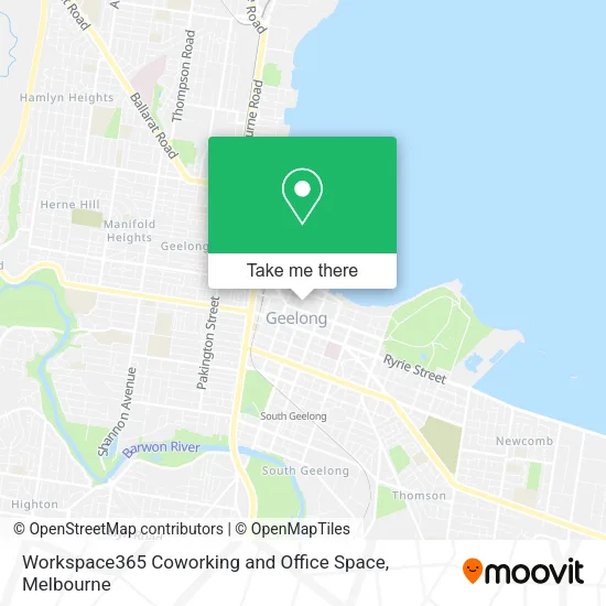 Workspace365 Coworking and Office Space map