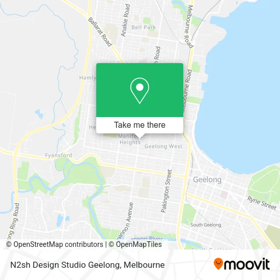 N2sh Design Studio Geelong map