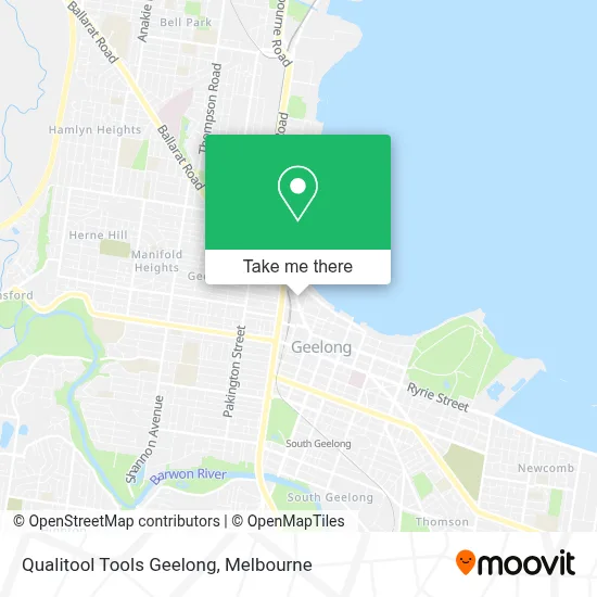 Mapa Qualitool Tools Geelong