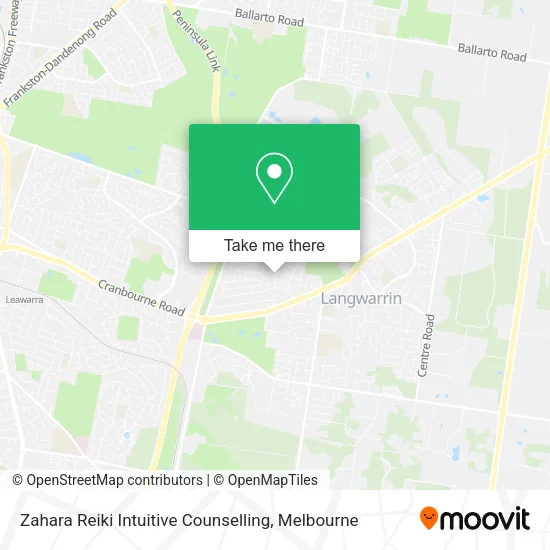 Zahara Reiki Intuitive Counselling map