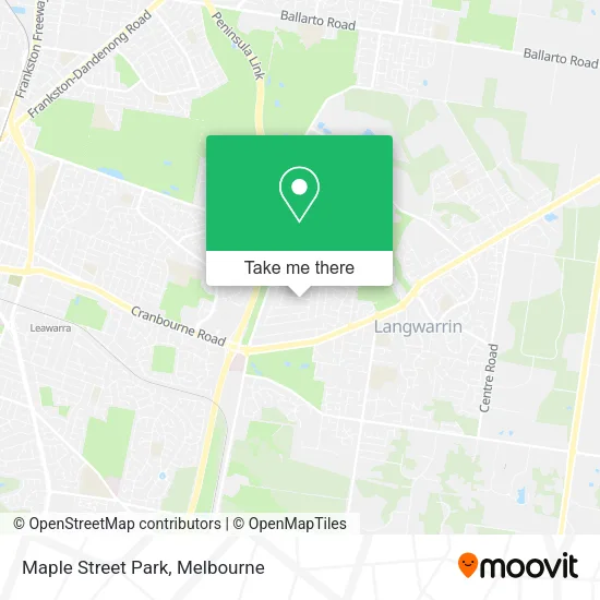 Maple Street Park map