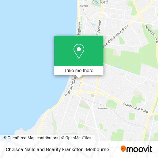 Chelsea Nails and Beauty Frankston map