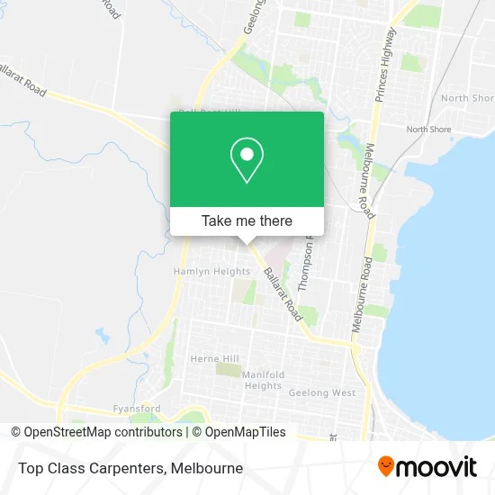 Mapa Top Class Carpenters