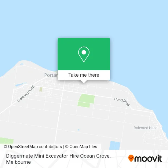 Diggermate Mini Excavator Hire Ocean Grove map