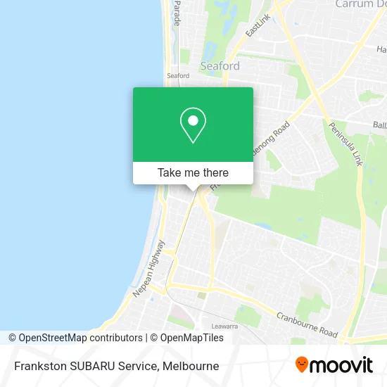 Frankston SUBARU Service map