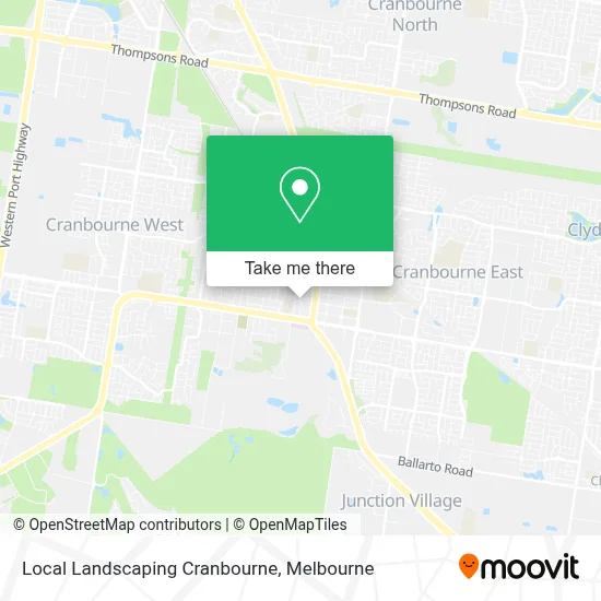 Mapa Local Landscaping Cranbourne