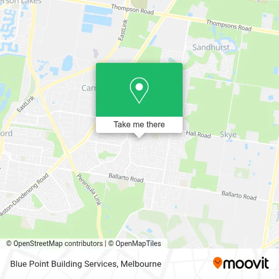 Mapa Blue Point Building Services