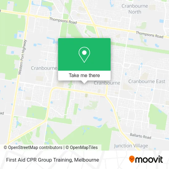 First Aid CPR Group Training map