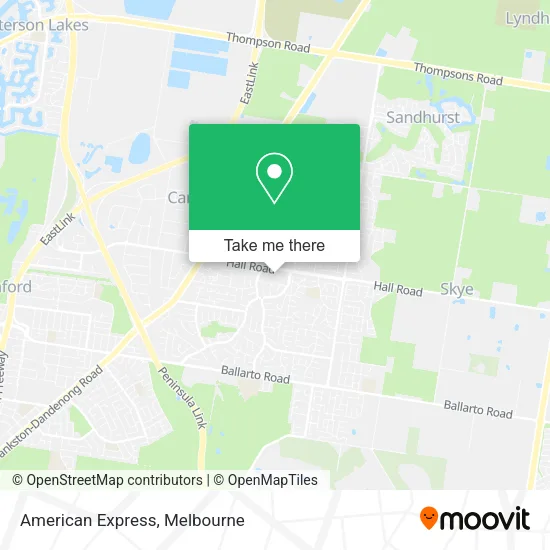 American Express map