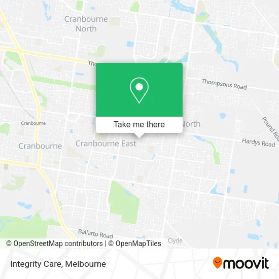 Integrity Care map