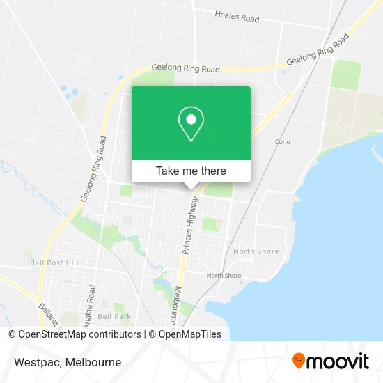 Westpac map