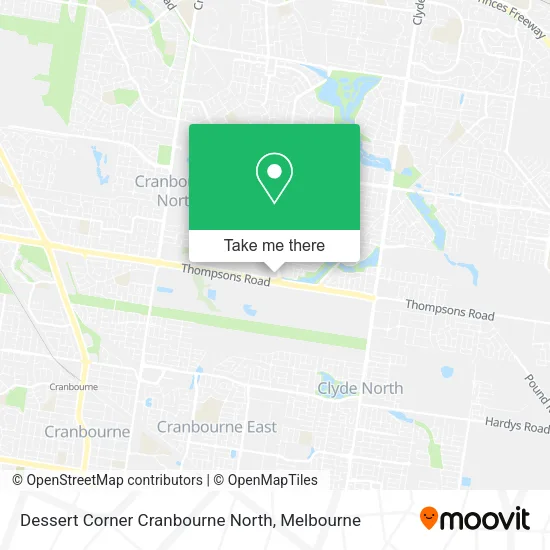 Dessert Corner Cranbourne North map