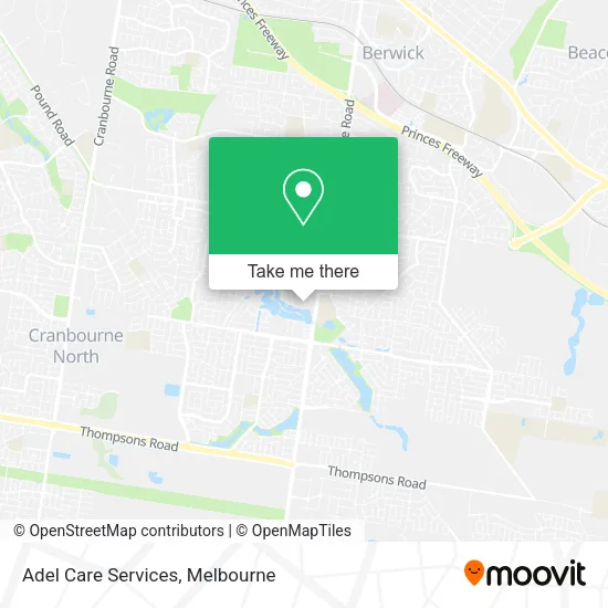 Adel Care Services map