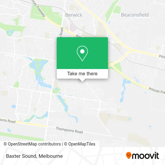 Mapa Baxter Sound