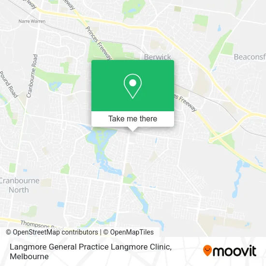 Langmore General Practice Langmore Clinic map