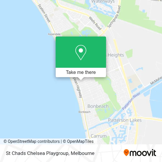 Mapa St Chads Chelsea Playgroup