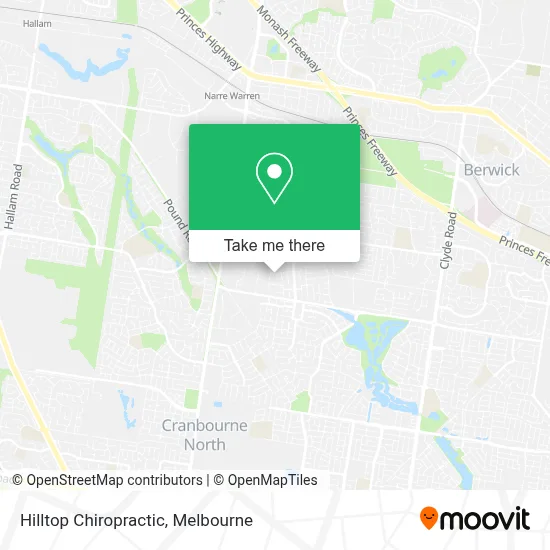 Mapa Hilltop Chiropractic